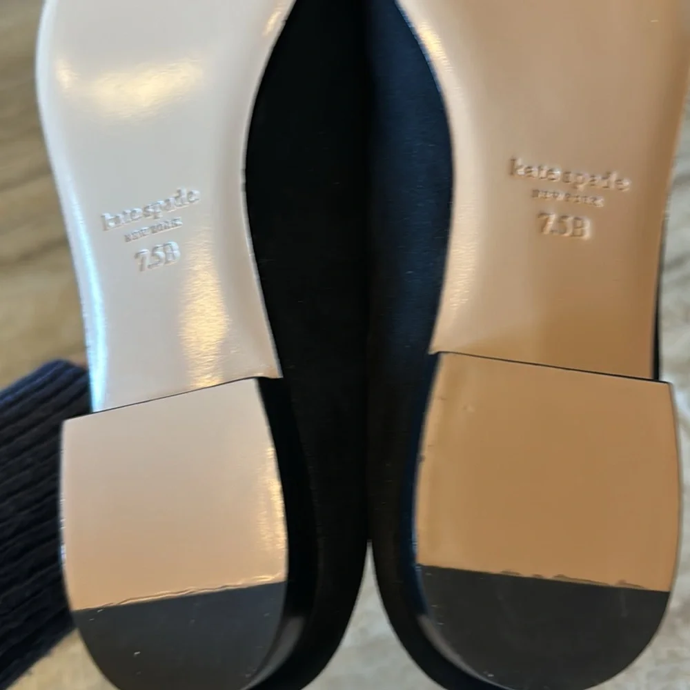 NWOB Kate Spade Lounge Fizzy Loafer Suede Embroidered Champagne Toast Size 7.5